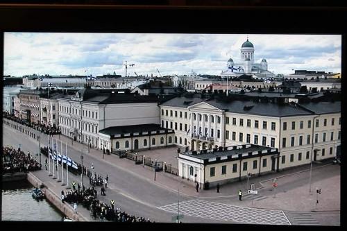 Matti Luostarinen. Cluster art. Mauno Koivisto 1923-2017. Finnish president. Funeral.