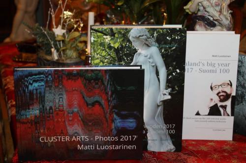 Matti Luostarinen. Cluster art. Art of Clusters. Cluster table. Books of Cluster art in 2018.