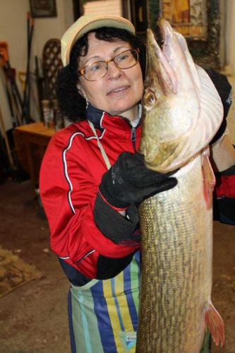 Matti Luostarinen. Cluster art, art of clusters. Maija 2020. Hauki 10 kg, 110 cm.