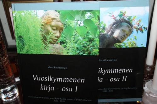 Matti Luostarinen. Vuosikymmenen kirja - osa I ja osa II. Kuvitettu. Vuosituhannen toisen vuosikymmenen blogi- ja esseekirja 2010-2019.