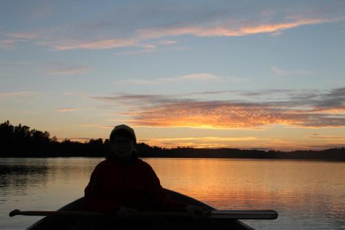 Matti Luostarinen, Cluster art, Kaukjärvi lake, Sunset