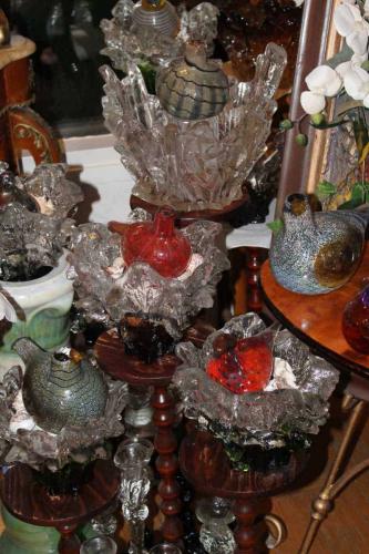 Matti Luostarinen. Cluster art. Crystal art, birds.