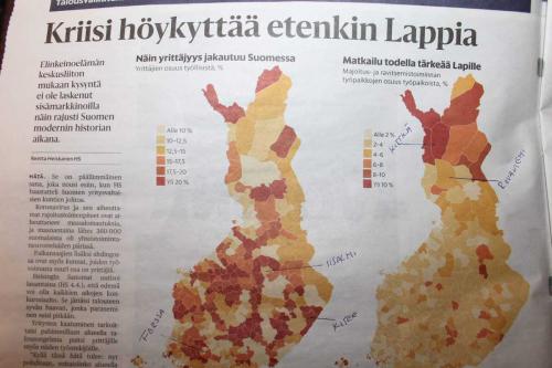 Matti Luostarinen. Cluster art. Helsingin Sanomat 8.4. 2020.