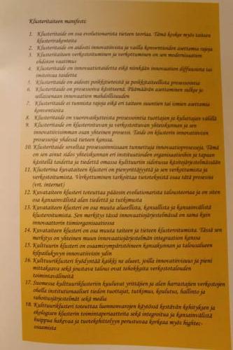 Matti Luostarinen. Cluster art, art of clusters. The manifest of cluster art. See the production of Matti Luostarinen.