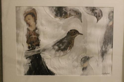 Matti Luostarinen. Cluster art. Collage art of Outi Huhtala 2017.
