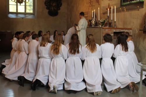 Matti Luostarinen. Cluster art. Granddaughter's Confirmation. St. Catherine's Church