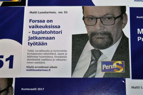 Matti Luostarinen, Cluster art, Municipal elections 2017, Forssa Finland 100 years