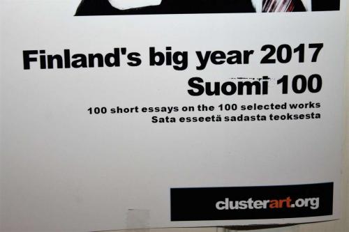 Matti Luostarinen, Cluster art, Finland's big year 2017. Suomi 100. 100 short essays on the 100 selected works. Sata esseetä sadasta teoksesta.