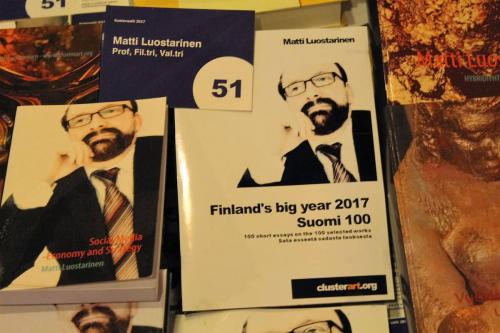 Matti Luostarinen. Cluster art. Finland's big year 2017 - Suomi 100.